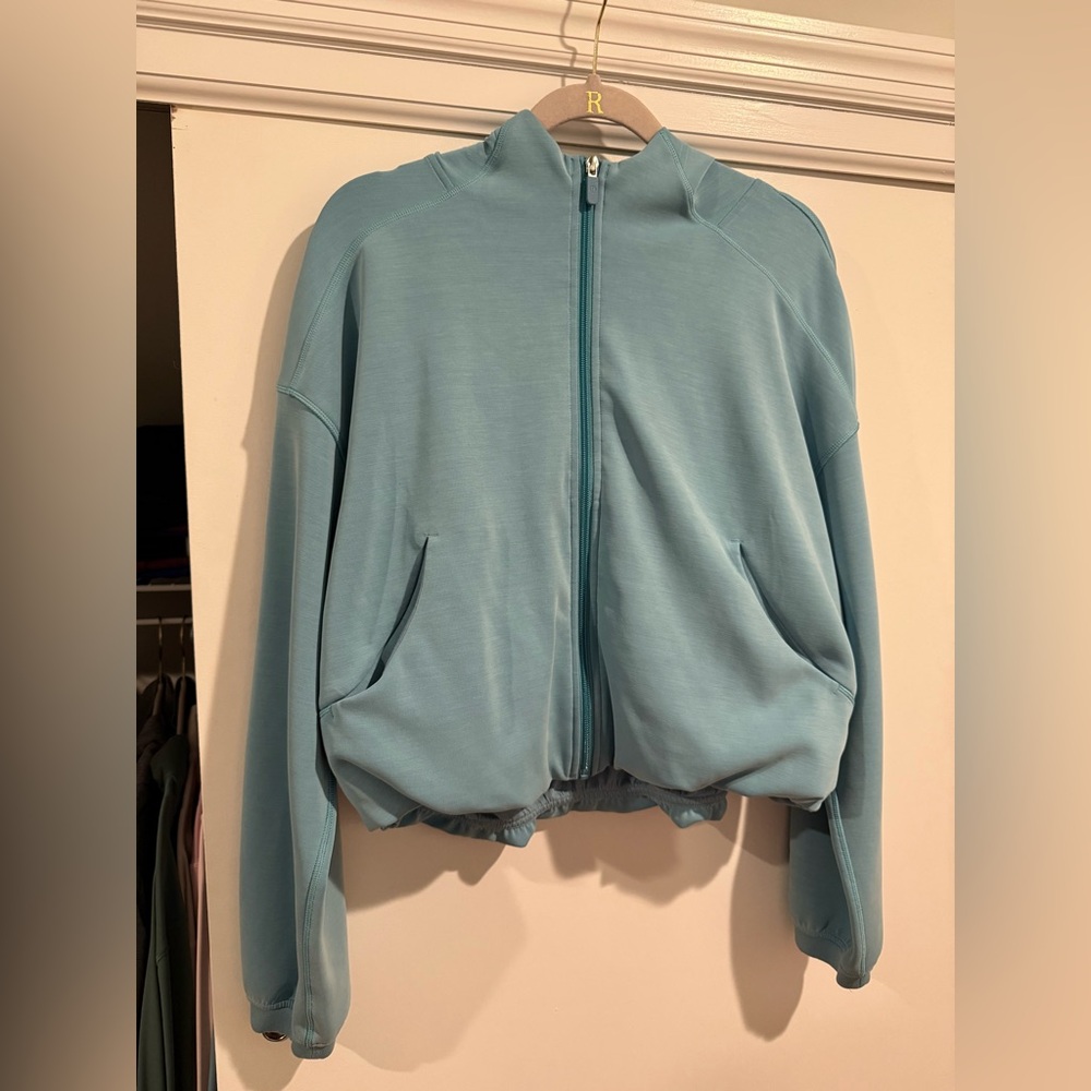 Lululemon Softstreme Full Zip Hoodie Teal Size 10 Great Condition Super Soft